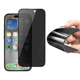Philips Privacy Hydrogel Ceramic Screen Protector Film for iPhone 15 Pro Max, TPU Flexible Anti-Spy Anti-Peeping Explosion-proof Nano Coated Filter Anti-Oil Anti-Fingerprint Full Coverage Hardness 9H DLK7606
